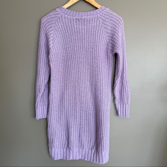 Boohoo Maria Purple Knit Jumper Sweater Dress Sm - Picture 10 of 14